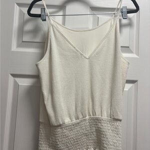Express Cream Textured Dress